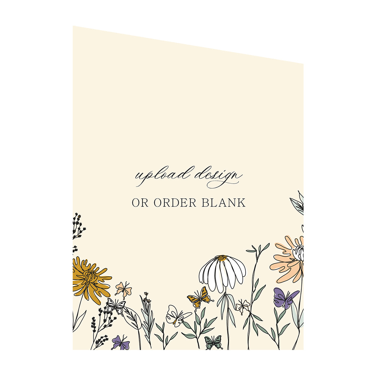 Custom Wedding Prints on Diecut Shaped Cardstock | Diagonal Shape