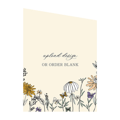 Custom Wedding Prints on Diecut Shaped Cardstock | Diagonal Shape