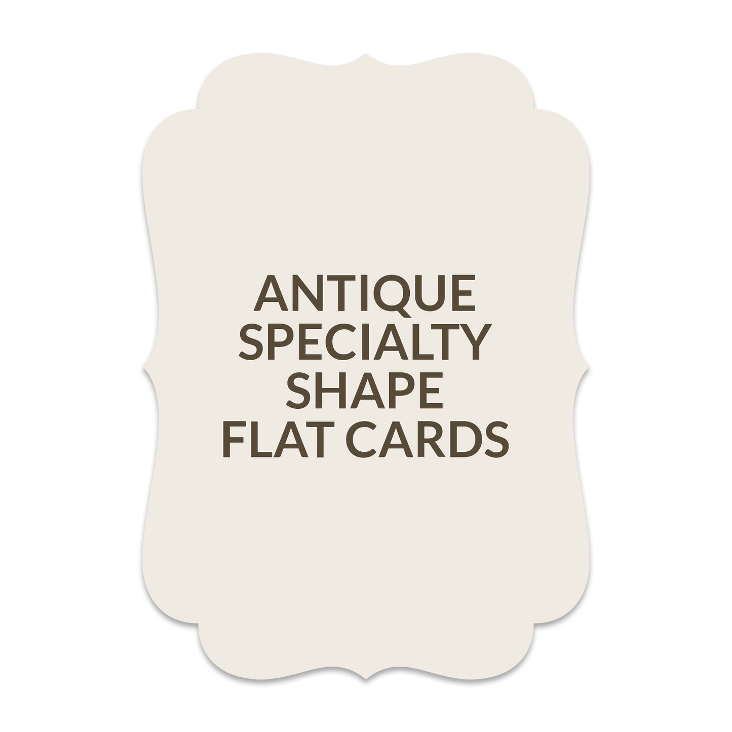 Signature Shape Card Vintage Shape - 5 x 7 inch
