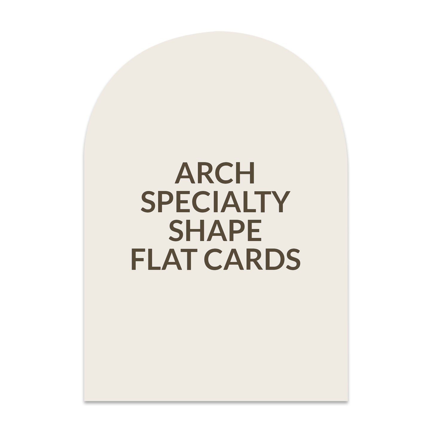 Signature Shape Card Arch - 5 x 7 inch