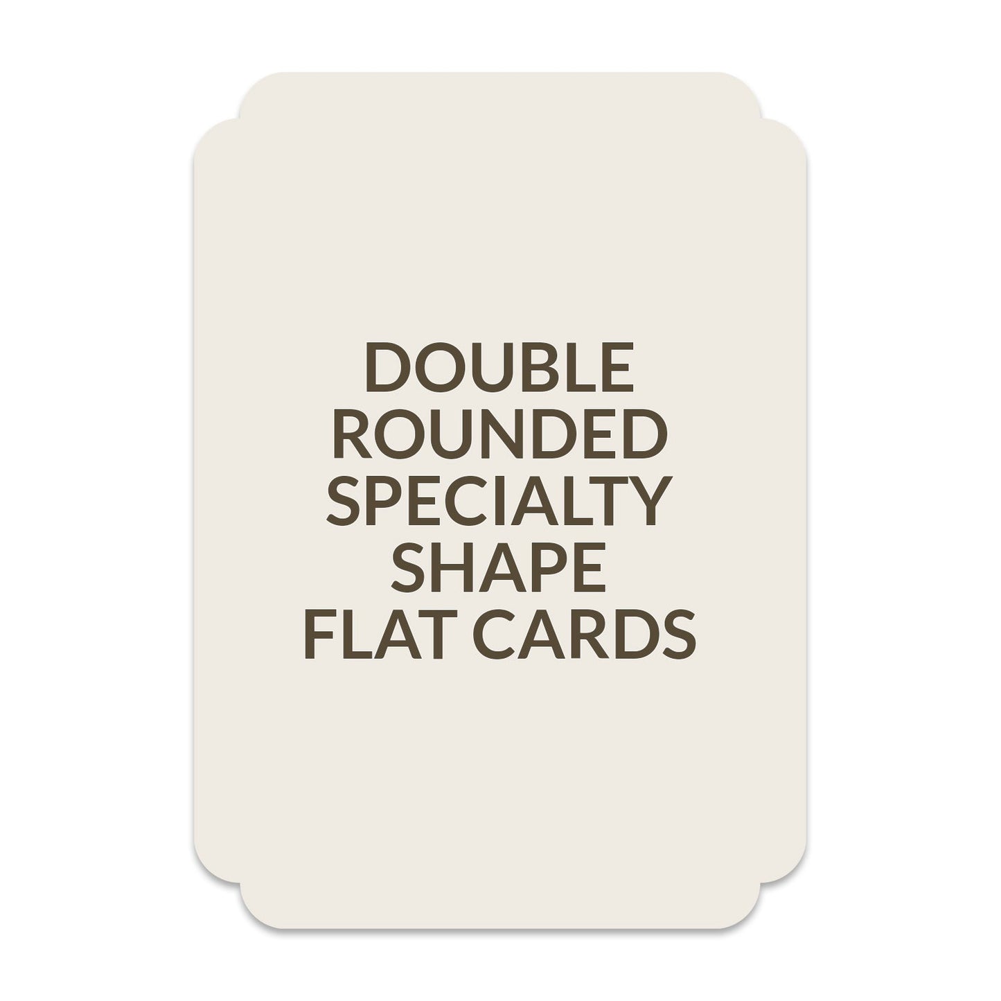 5.5" x 8.5" Portrait 120lb Eggshell White - Double Rounded (Double Side)