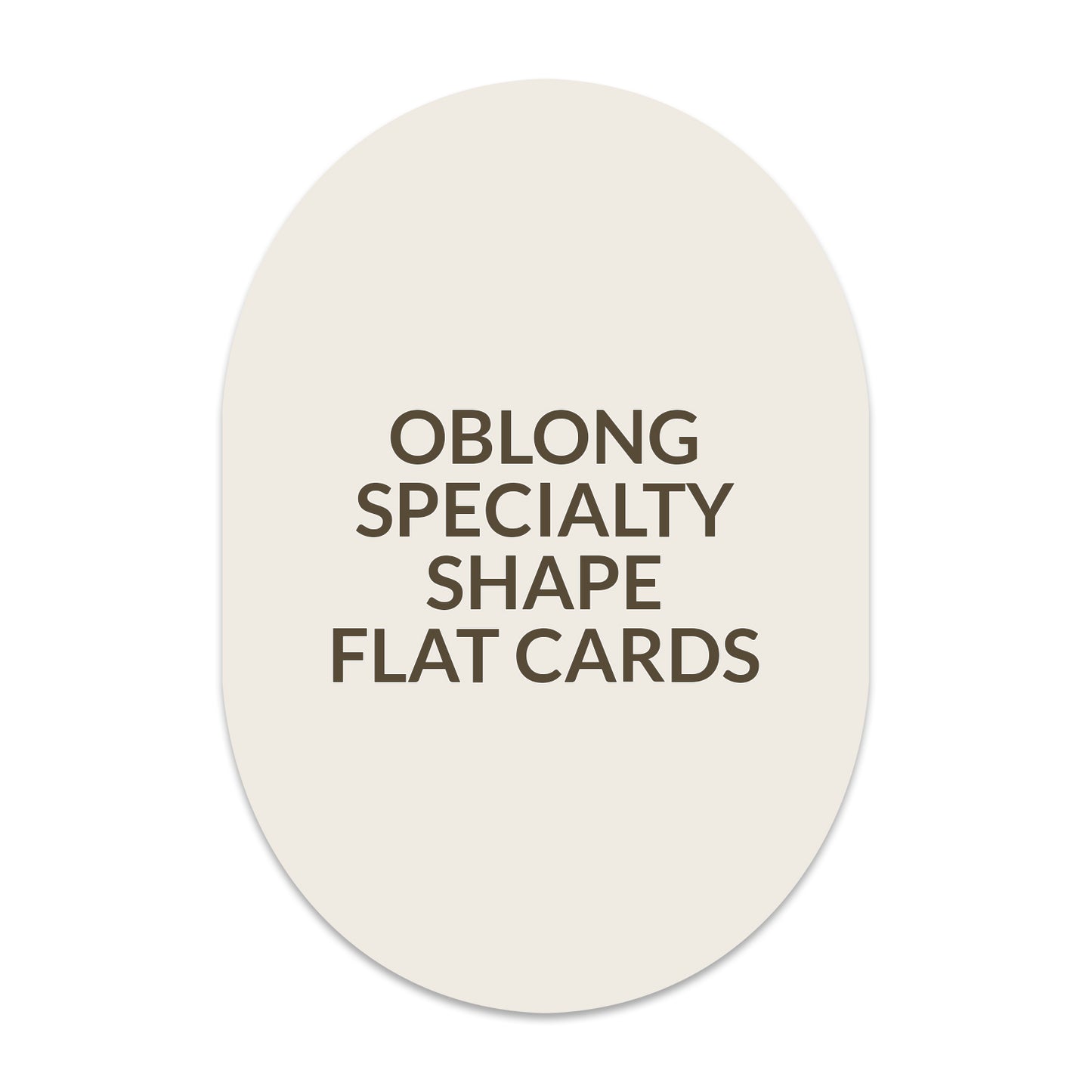 Signature Shape Card Oblong - 5.5 x 8.5 inch