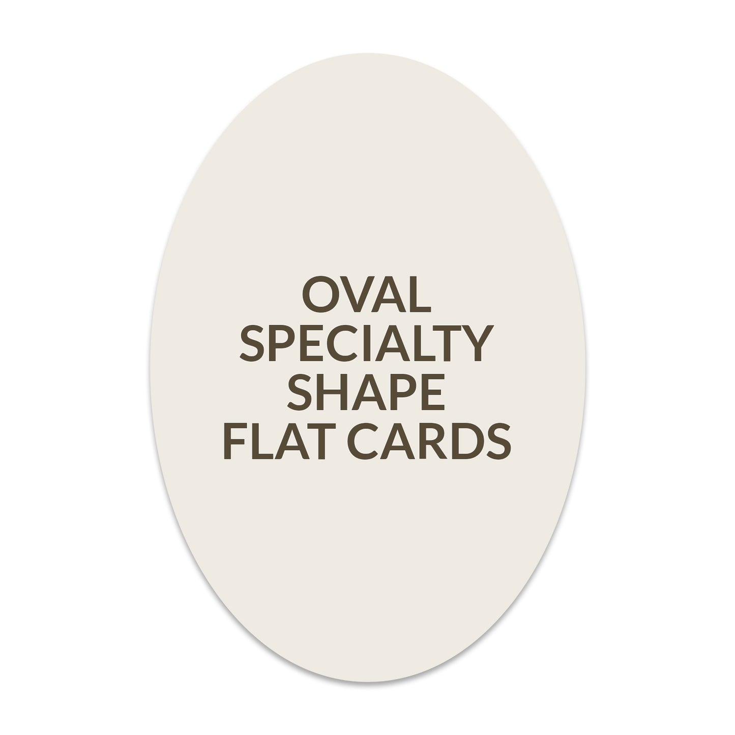 Signature Shape Double Thick Card Oval Landscape - 5 x 7 inch