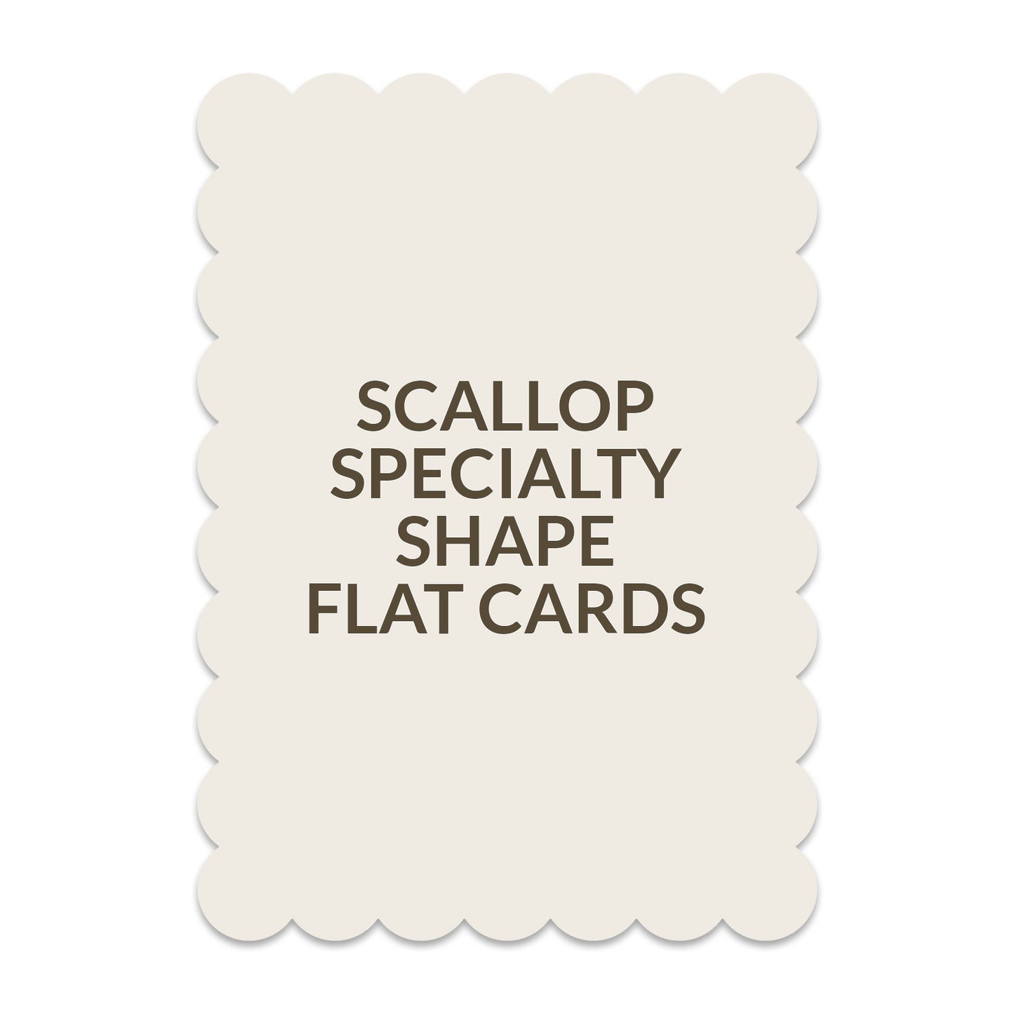 Signature Shape Card Scallop - 5 x 7 inch