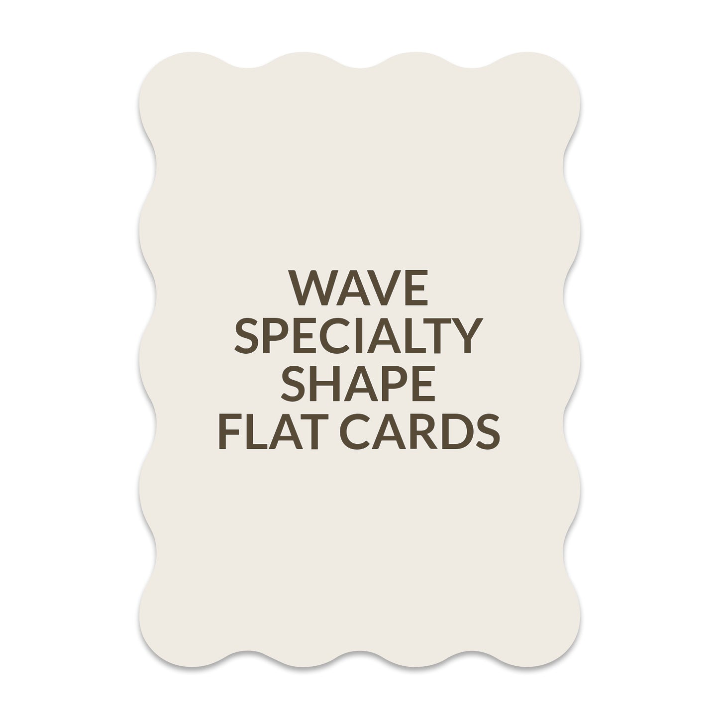 Signature Shape Double Thick Card Wave - 5 x 7 inch