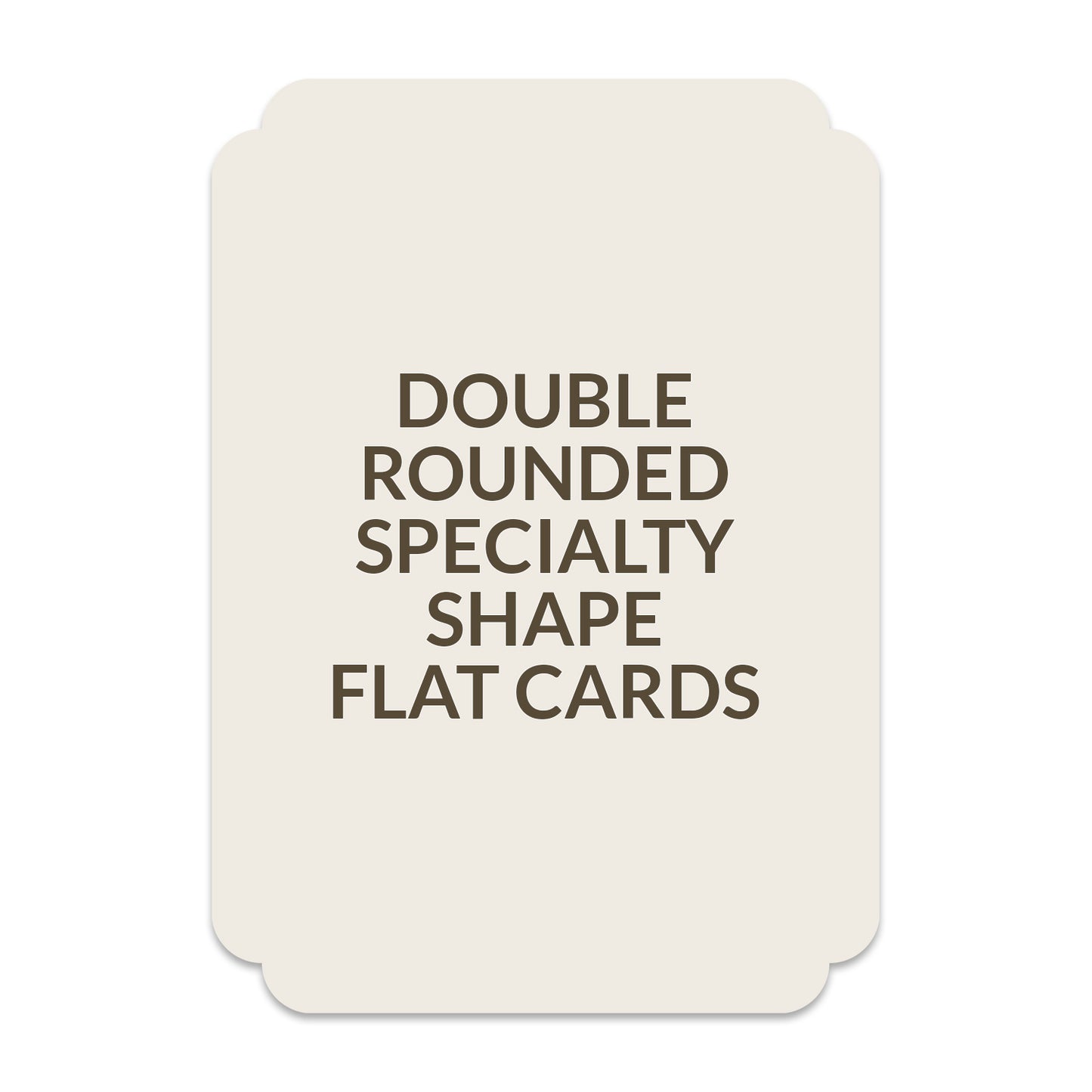 Signature Shape Double Thick Card Rounded Corner - 3.5 x 4.875 inch