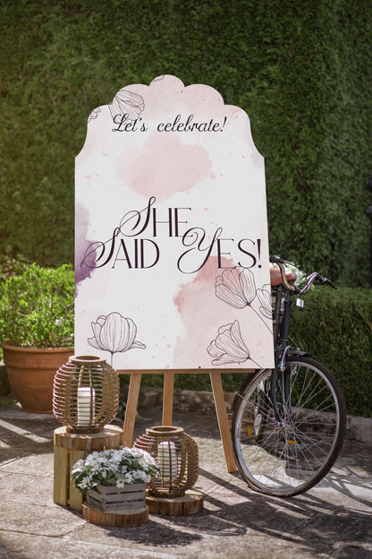 Personalized Wedding Signs | Fully Custom Print | Signature Enchanted Shape