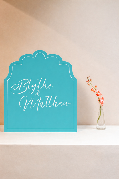 Personalized Wedding Signs | Fully Custom Print | Signature Enchanted Shape