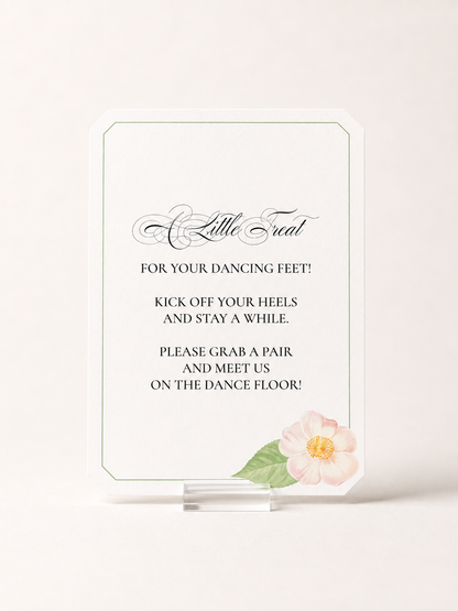 Floral Wedding Sign Templates | Set of 2 Print-and-Cut Reception Sign PNG Files - Giada Collection