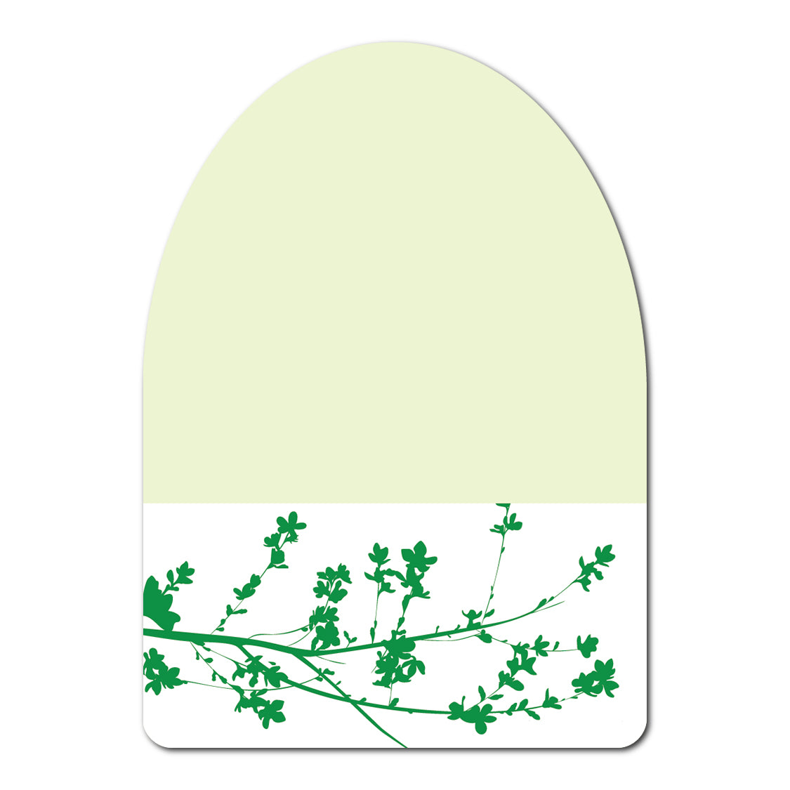 Double Layer Botanical Favor Card | SVG PNG Template - Shape 16