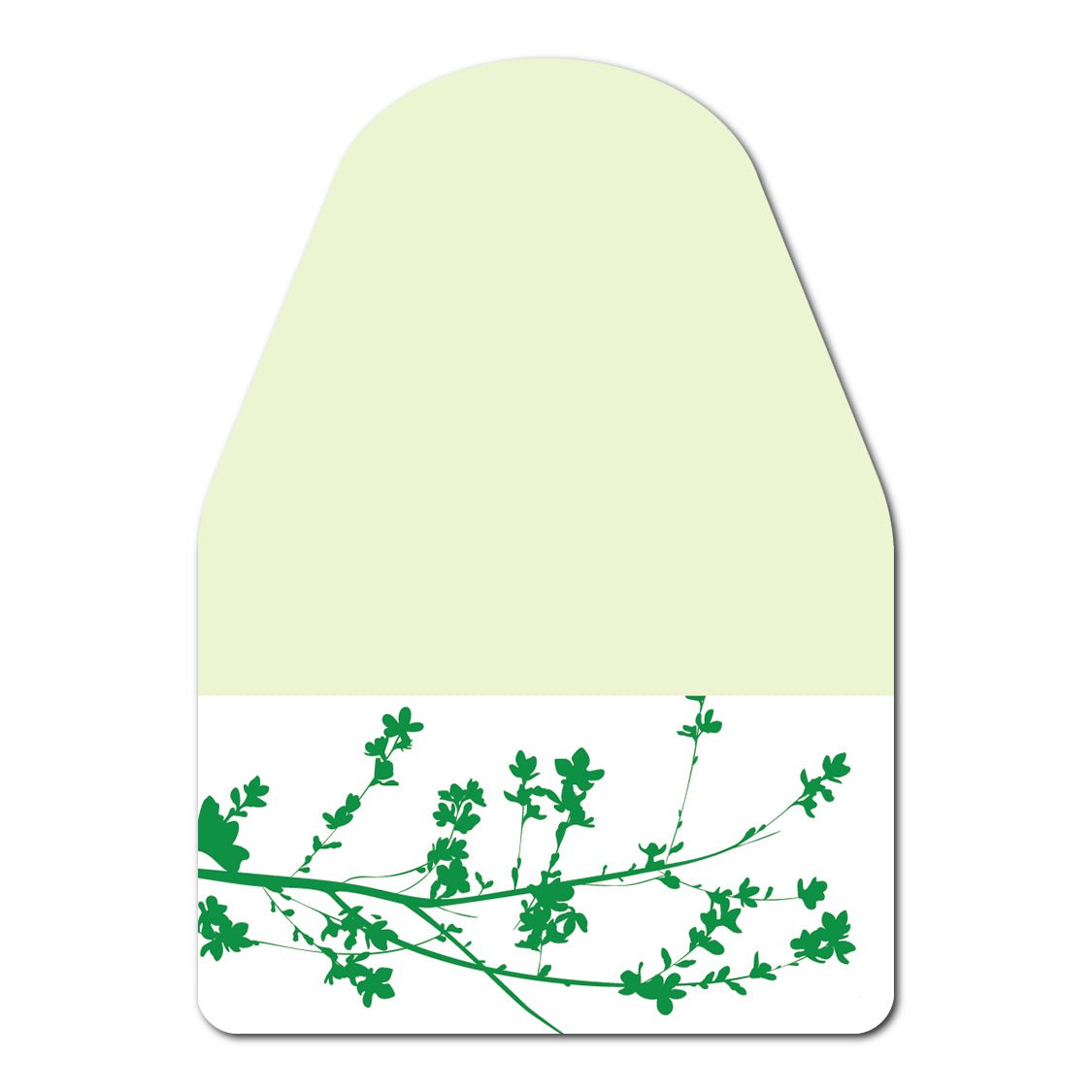 Double Layer Botanical Favor Card | SVG PNG Template - Shape 8
