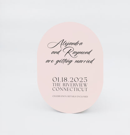Personalized Wedding Cards | Fully Custom Print | Signature Oblong Shape