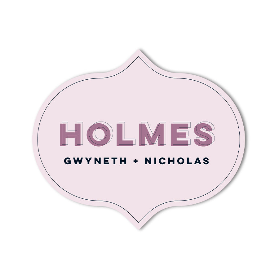 Signature Shape Custom Wedding Signage - Shape 42