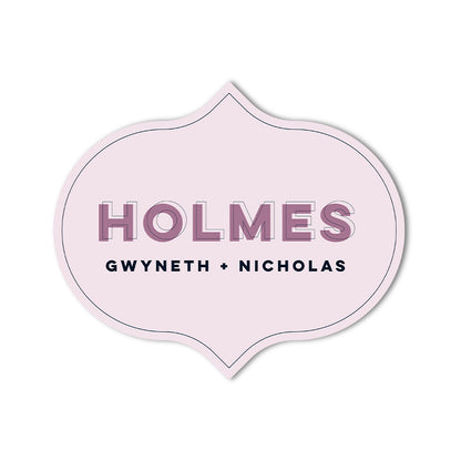 Signature Shape Custom Wedding Signage - Shape 42