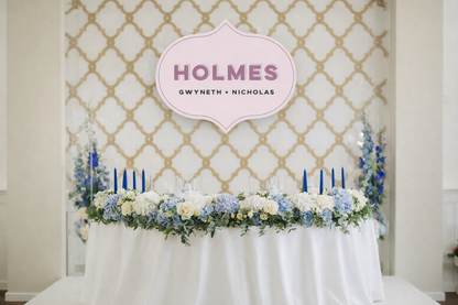 Signature Shape Custom Wedding Signage - Shape 42