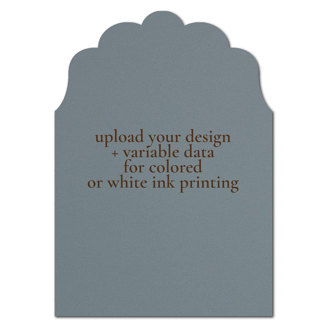 Individually Personalized Wedding Prints on Diecut Cardstock - Enchanted Shape