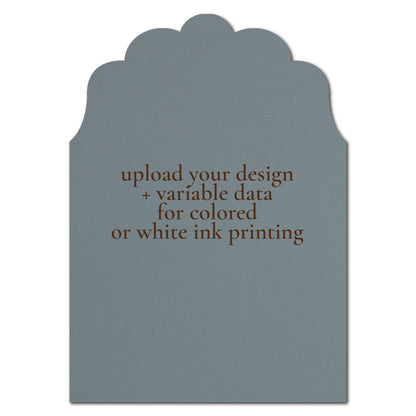 Individually Personalized Wedding Prints on Diecut Cardstock - Enchanted Shape