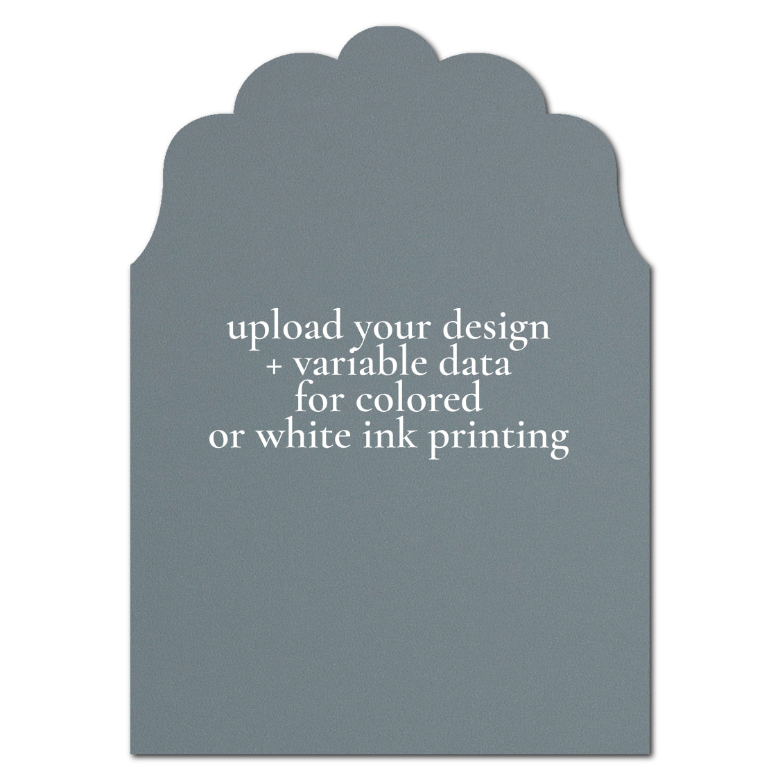 Individually Personalized Wedding Prints on Diecut Cardstock - Enchanted Shape