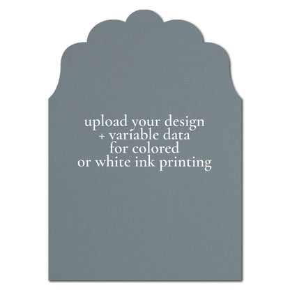 Individually Personalized Wedding Prints on Diecut Cardstock - Enchanted Shape