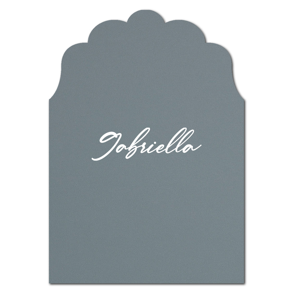 Individually Personalized Wedding Prints on Diecut Cardstock - Enchanted Shape