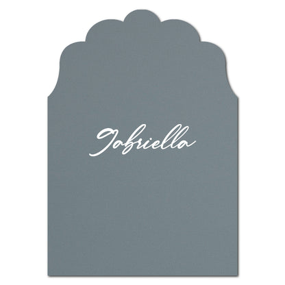 Individually Personalized Wedding Prints on Diecut Cardstock - Enchanted Shape