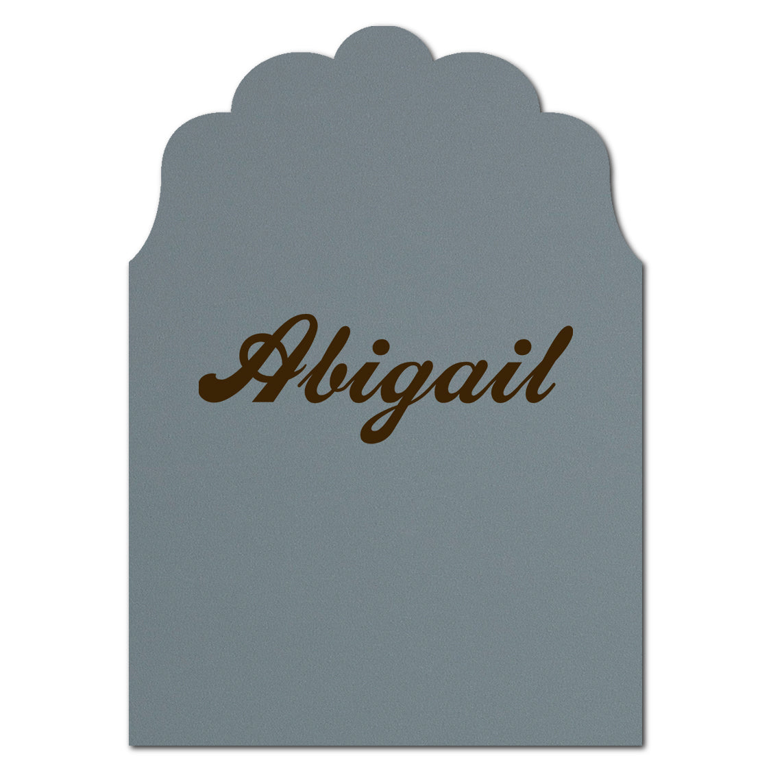 Individually Personalized Wedding Prints on Diecut Cardstock - Enchanted Shape