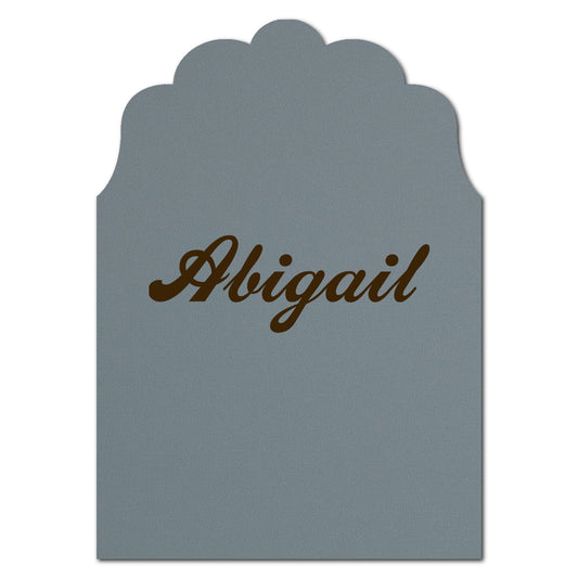 Individually Personalized Wedding Prints on Diecut Cardstock - Enchanted Shape