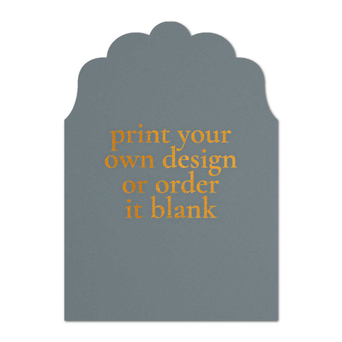 Custom Wedding Prints on Diecut Shaped Cardstock | Enchanted Shape