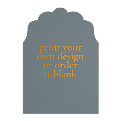 Custom Wedding Prints on Diecut Shaped Cardstock | Enchanted Shape