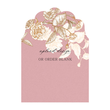 Custom Wedding Prints on Diecut Shaped Cardstock | Enchanted Shape