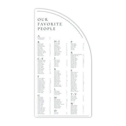 Stand-Alone Ultra Modern L to XL Wedding Seating Chart