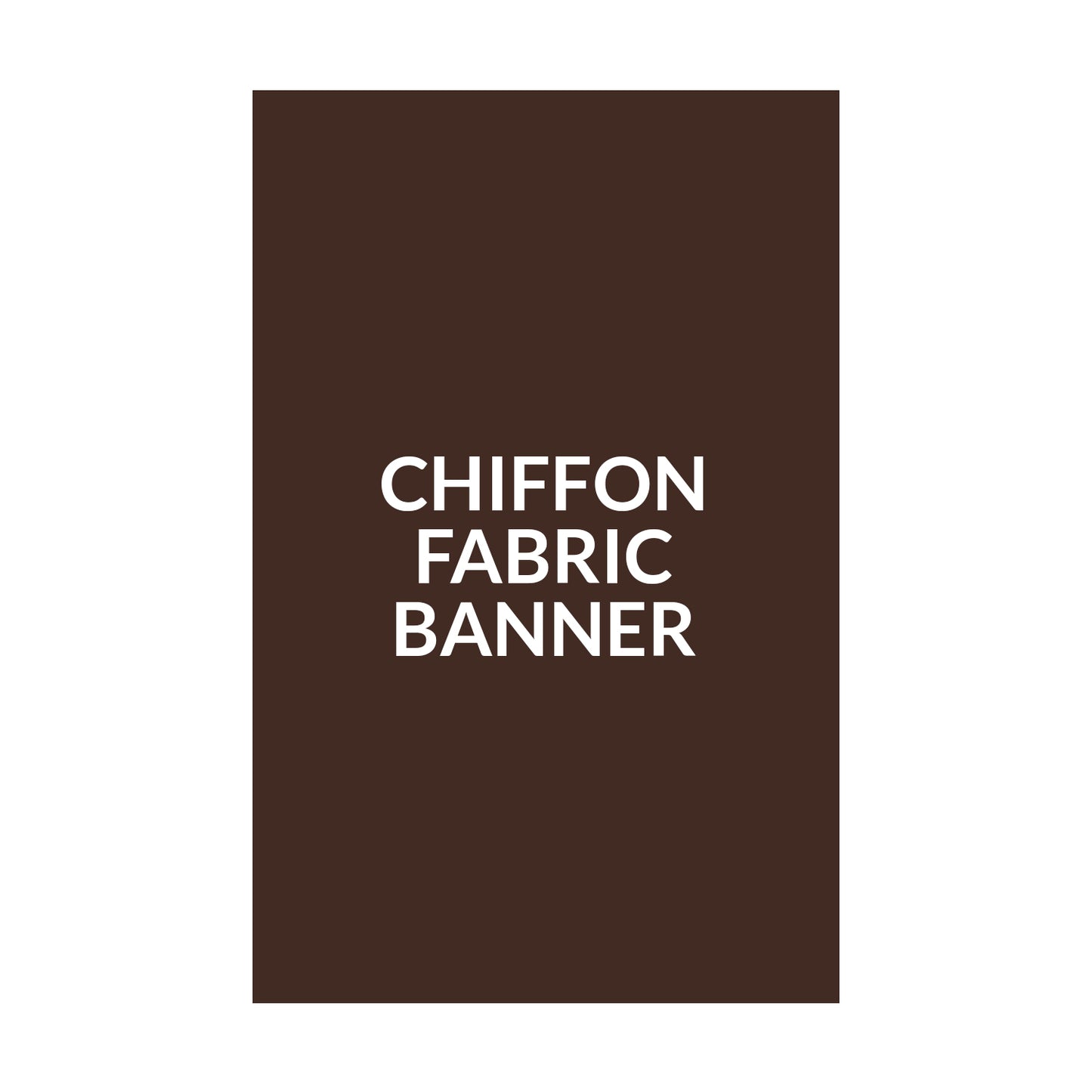 Raw Cut Chiffon Fabric Banner - 48" x 72"