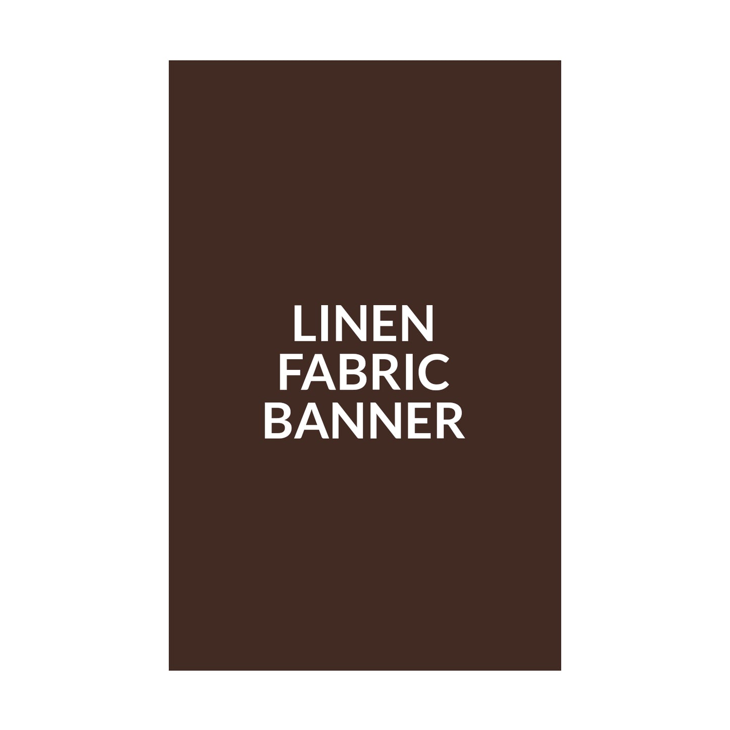 Raw Cut Linen Fabric Banner - 36" x 72"