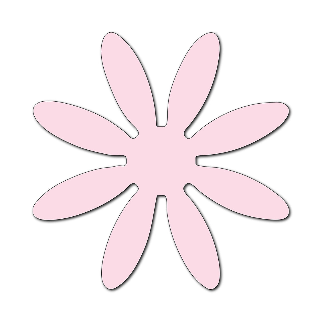 Paper Flower-Making SVG Template | Flower Center - Shape 3