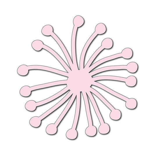 Paper Flower-Making SVG Template | Flower Center - Shape 7