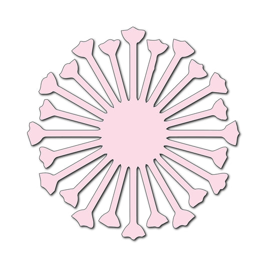 Paper Flower-Making SVG Template | Flower Center - Shape 8