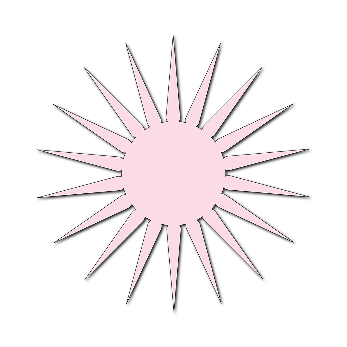 Paper Flower-Making SVG Template | Flower Center - Shape 11