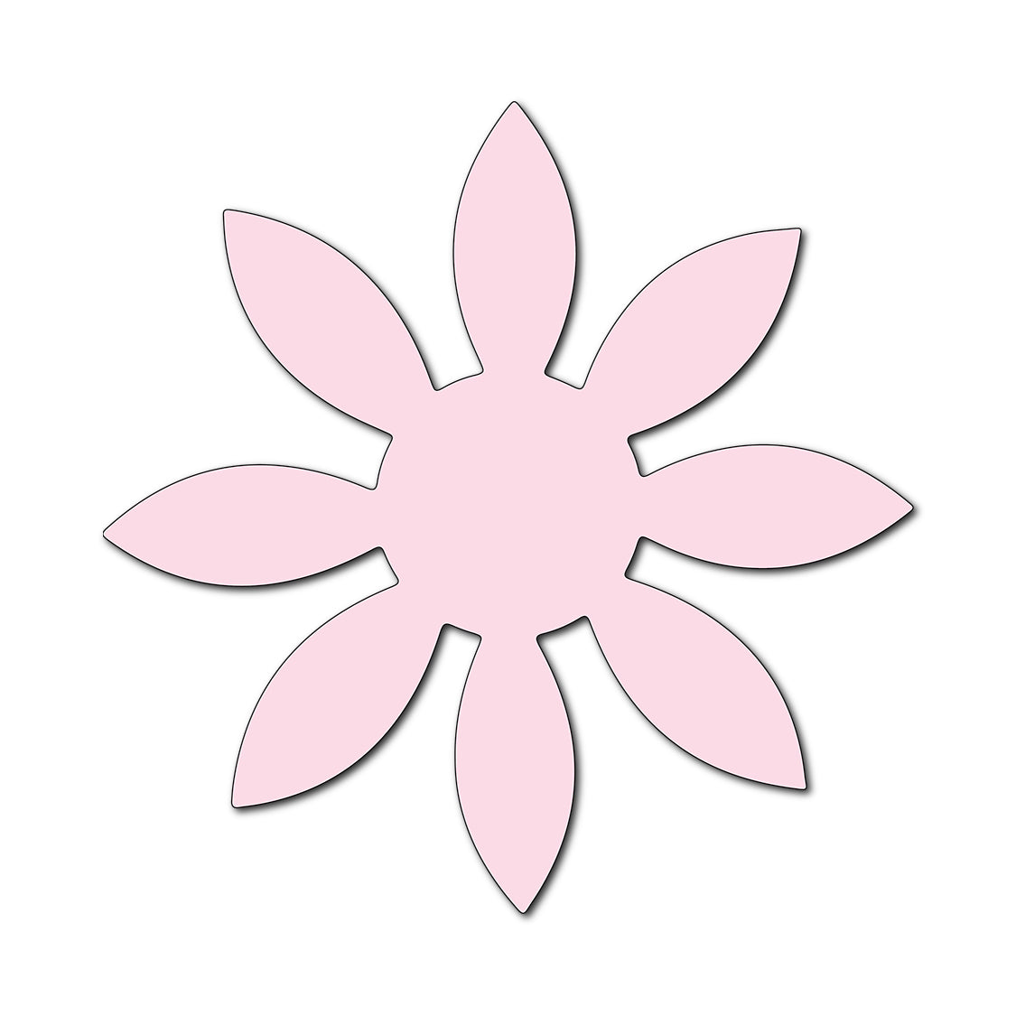 Paper Flower-Making SVG Template | Flower Center - Shape 12