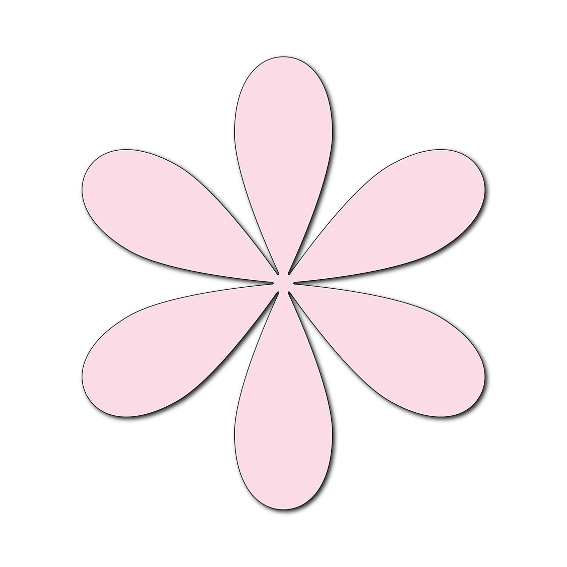 Paper Flower-Making SVG Template | Flower Center - Shape 13