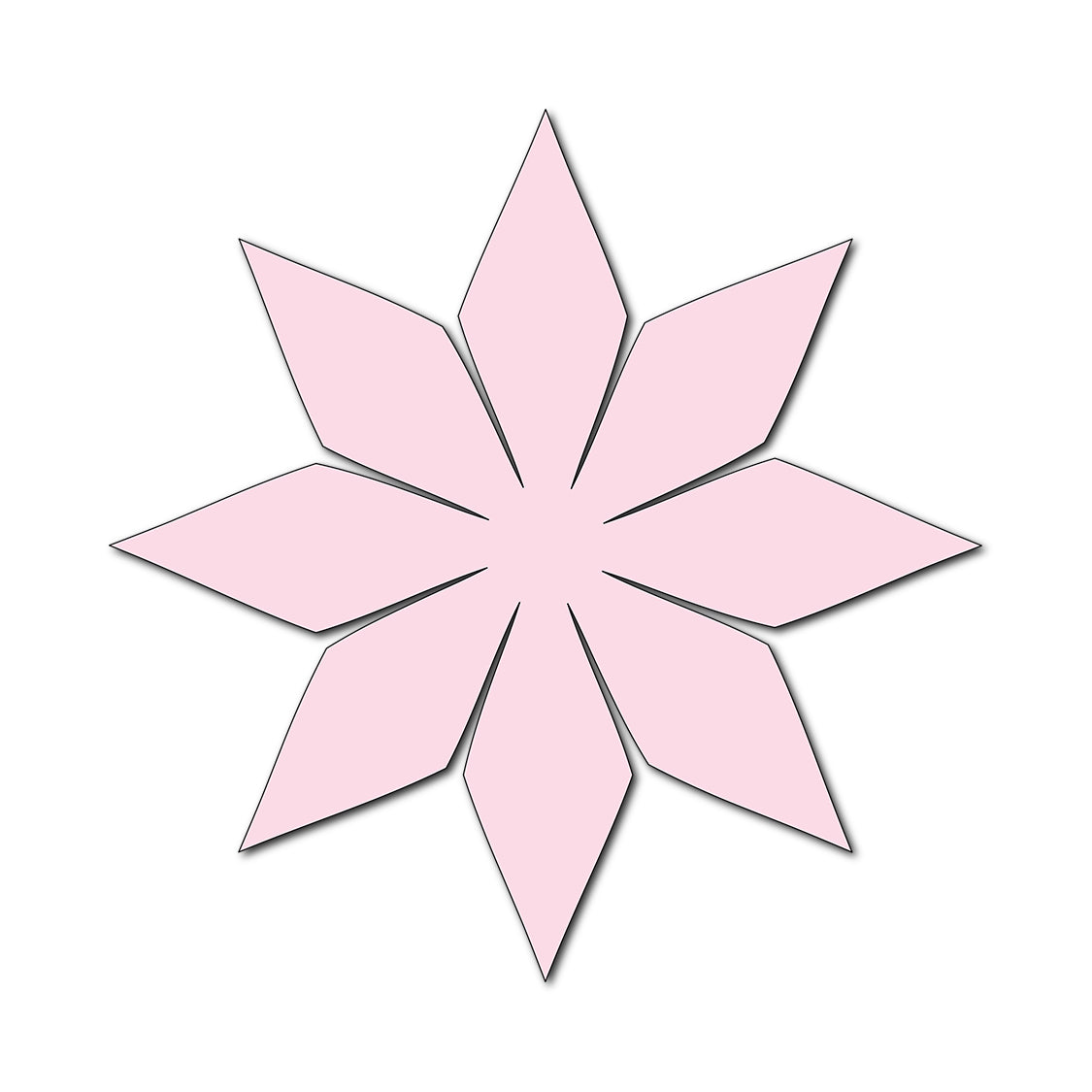 Paper Flower-Making SVG Template | Flower Center - Shape 14