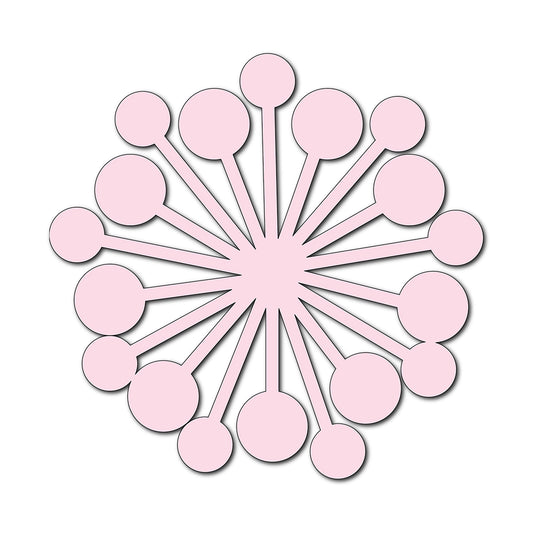 Paper Flower-Making SVG Template | Flower Center - Shape 16
