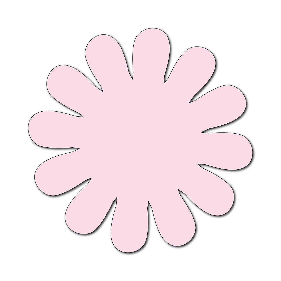 Paper Flower-Making SVG Template | Flower Center - Shape 18