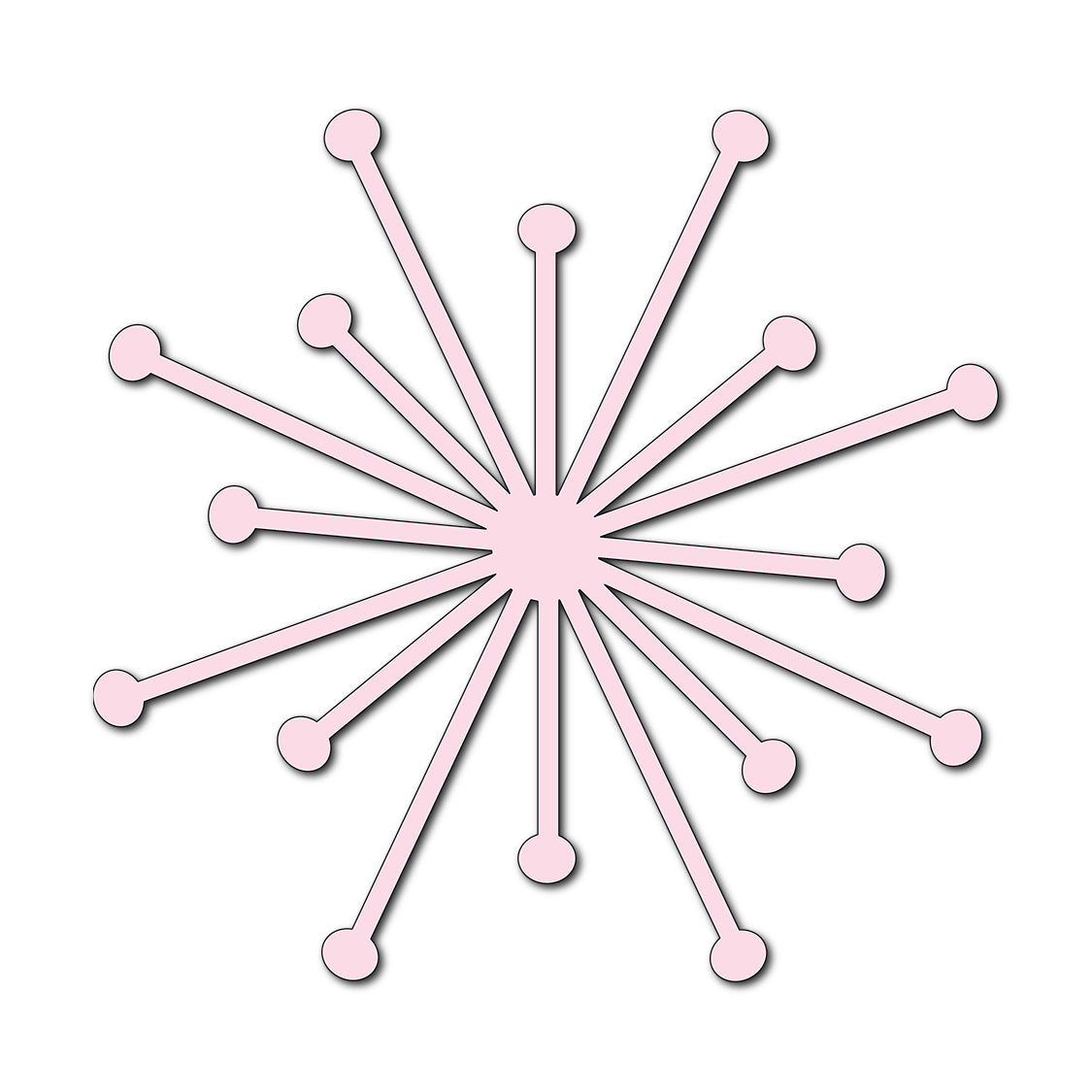 Paper Flower-Making SVG Template | Flower Center - Shape 20