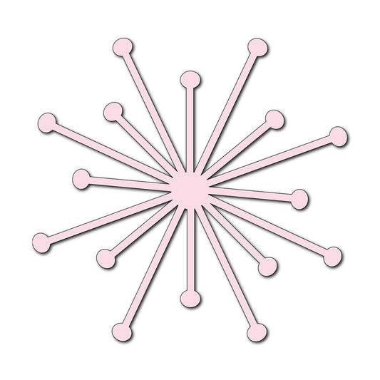 Paper Flower-Making SVG Template | Flower Center - Shape 20