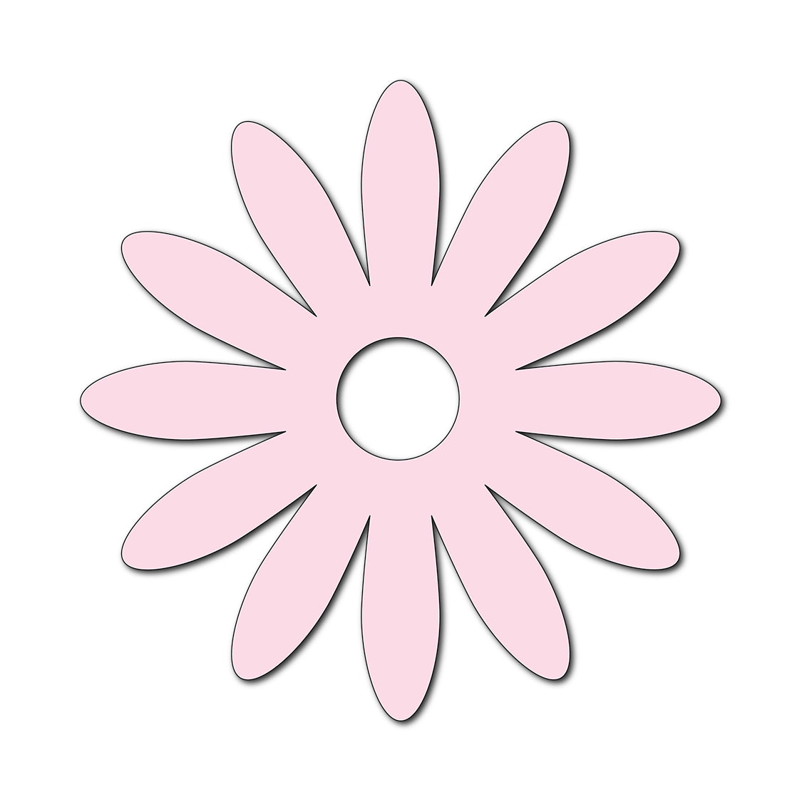 Paper Flower-Making SVG Template | Flower Center - Shape 24