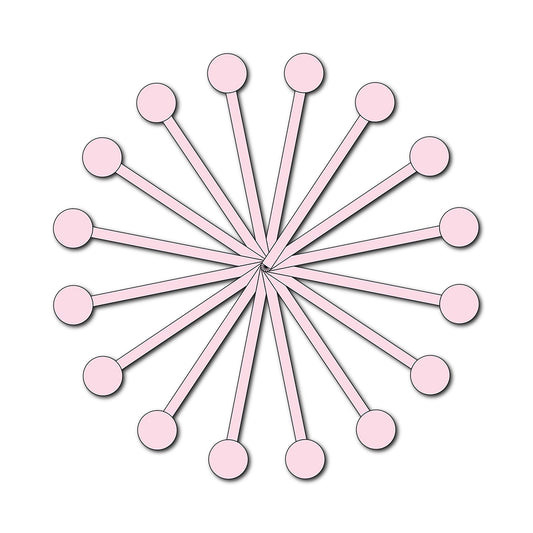 Paper Flower-Making SVG Template | Flower Center - Shape 33