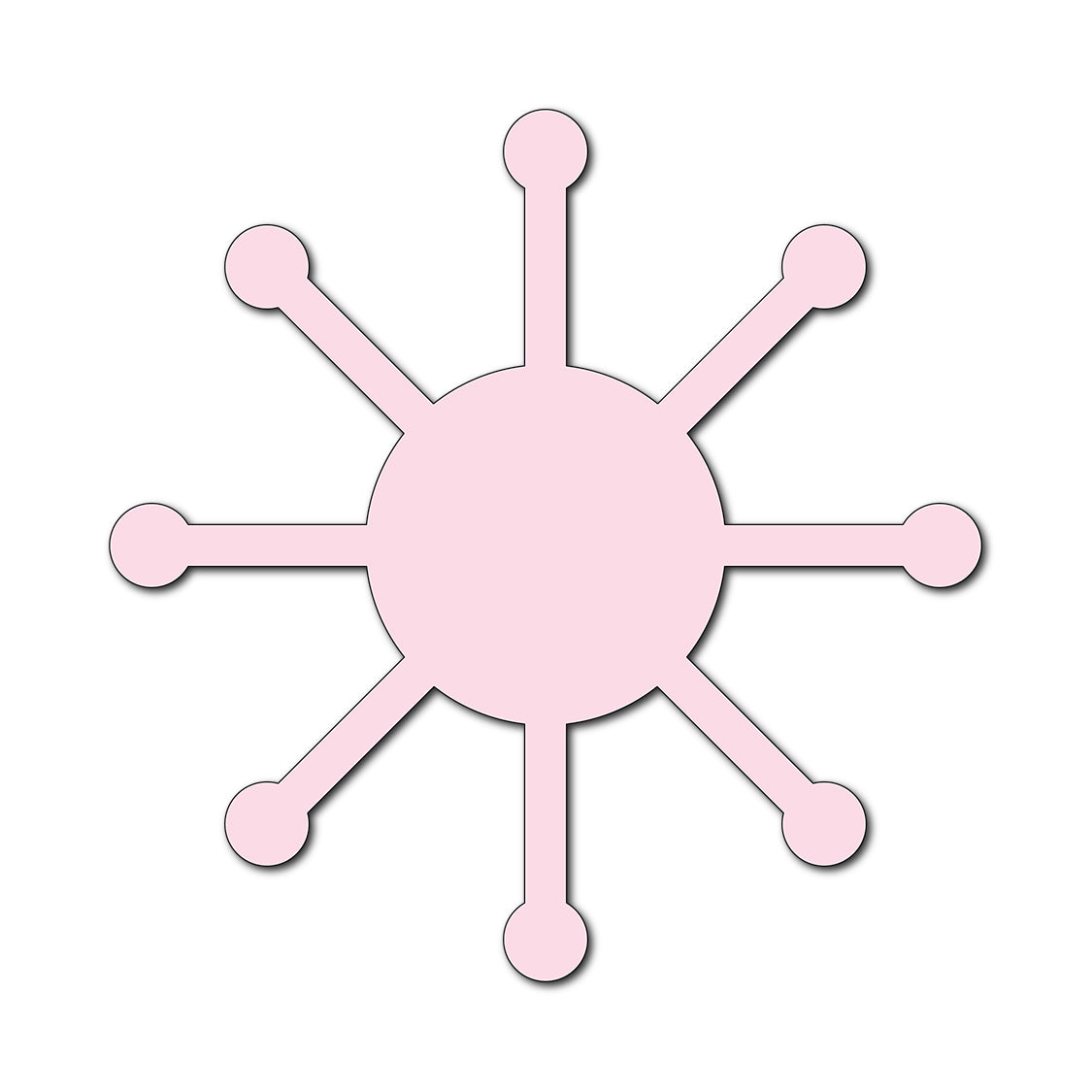 Paper Flower-Making SVG Template | Flower Center - Shape 34