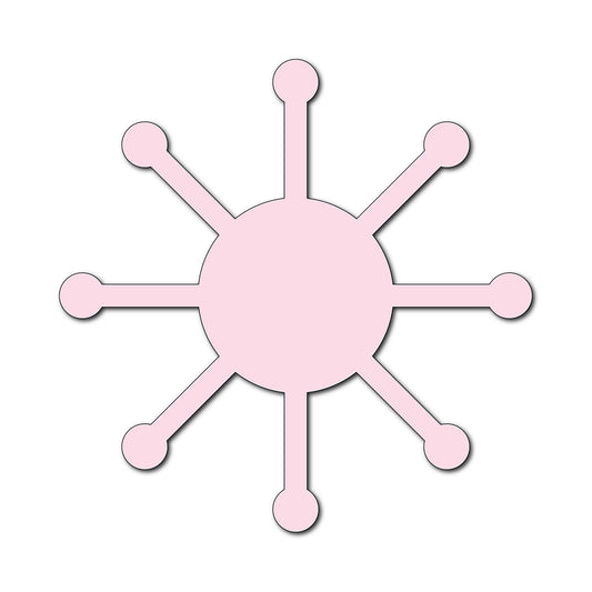 Paper Flower-Making SVG Template | Flower Center - Shape 34