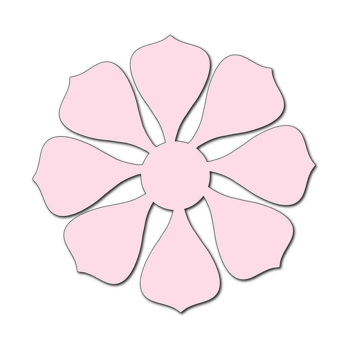 Paper Flower-Making SVG Template | Flower Center - Shape 35