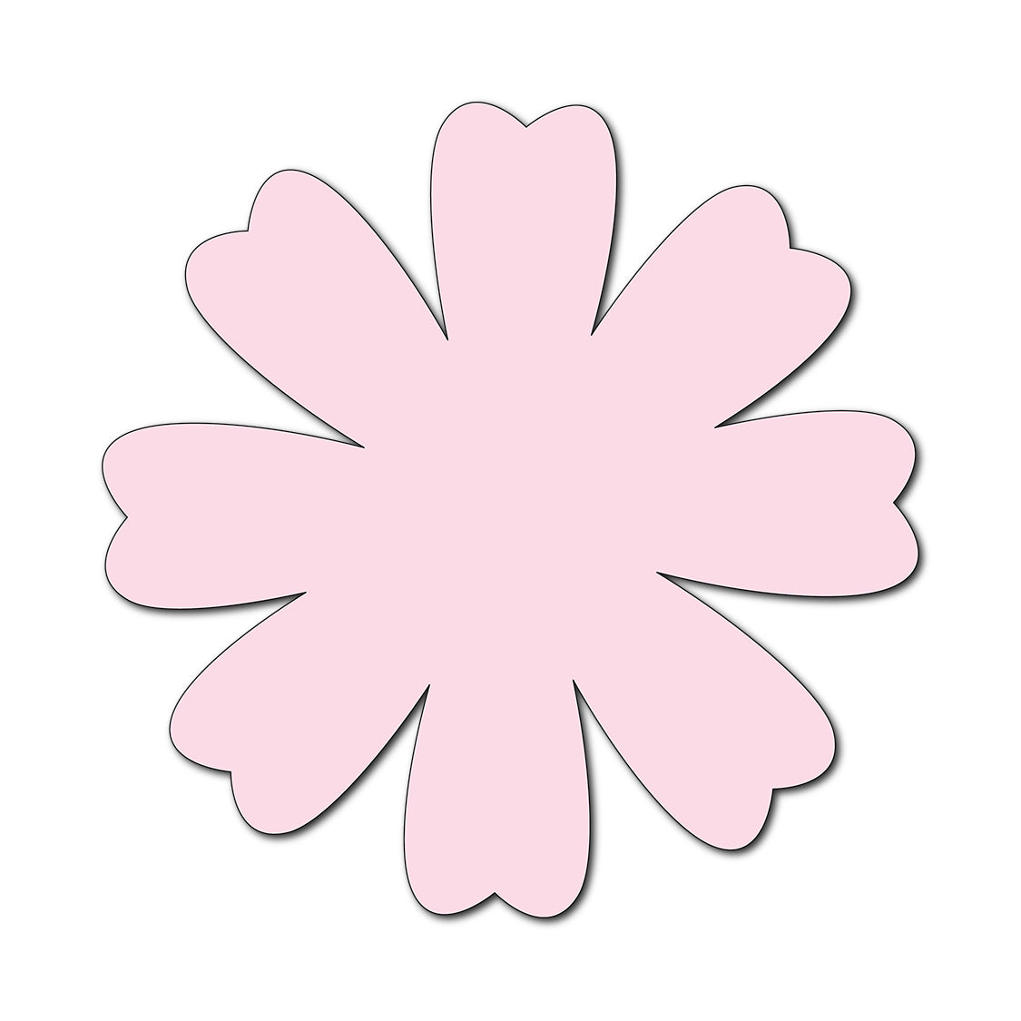 Paper Flower-Making SVG Template | Flower Center - Shape 38